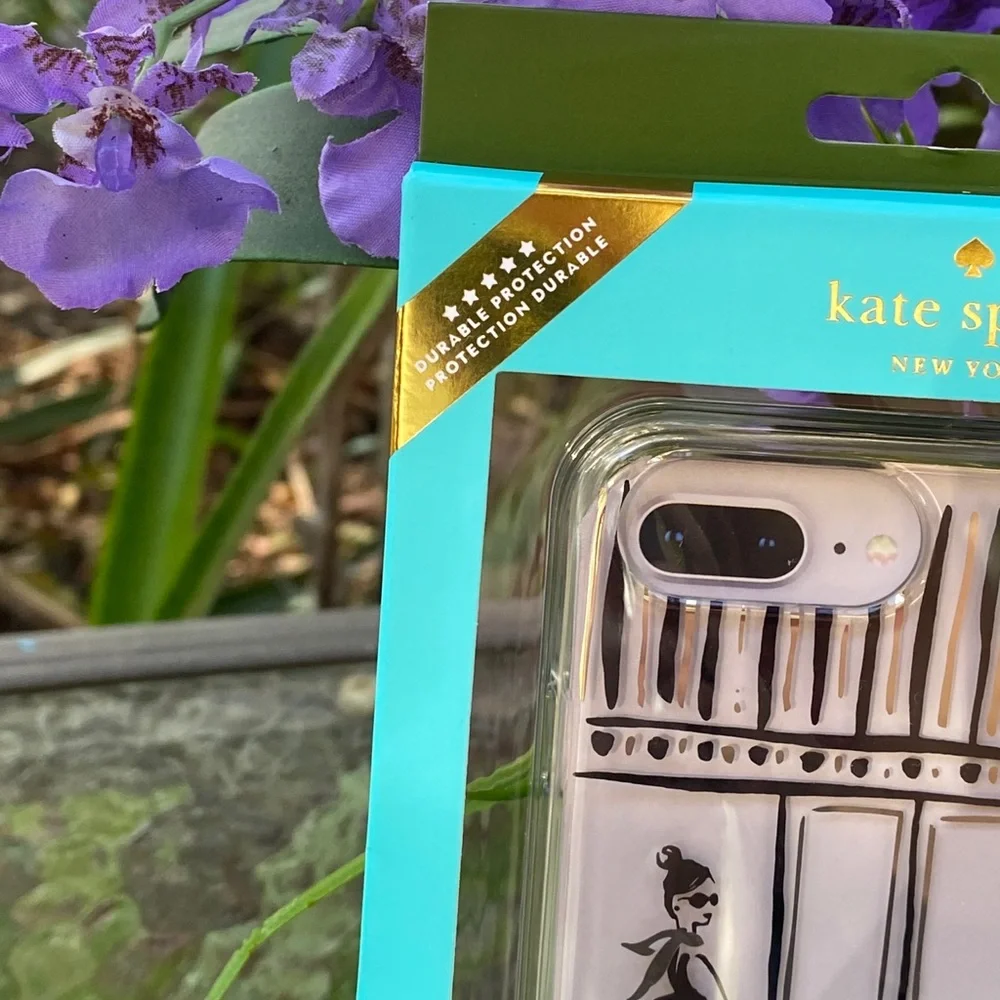 Kate Spade Black & White Market Stroll iPhone Case
